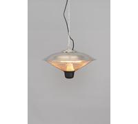 BHS Lighting 2000W Ceiling Pendant Patio Heater with LED in Silver BHS Lighting Silver