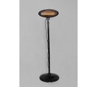 Litecraft Outdoor Patio Heater 2000W Standing or Wall Mount - Black