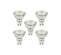 Bhs Lighting 5 Pack Of 5W Dimmable Warm White Gu10 Led Light Bulbs White One Size