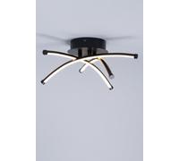 BHS Lighting Aalto Flush Ceiling Light in Black BHS Lighting Black