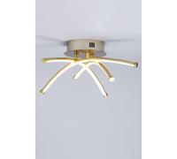 Bhs Lighting Aalto Flush Ceiling Light In Gold Gold One Size