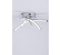 Bhs Lighting Aalto Flush Ceiling Light In Silver Silver One Size