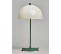 Bhs Lighting Alesia Rechargeable Mushroom Table Lamp In Green Green One Size