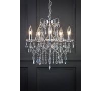 Bhs Lighting Annalee Large Chandelier In Silver Silver One Size
