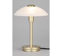 BHS Archie Satin Brass and Alabaster Touch Lamp