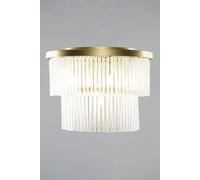 BHS Lighting Aubrey Flush Ceiling Light in Gold BHS Lighting Gold