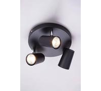 Barley Spotlight Plate Ceiling Light BHS Lighting Black One Size