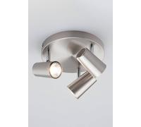 Bhs Lighting Barley Spotlight Plate Ceiling Light In Metallic Silver Metallic Silver One Size