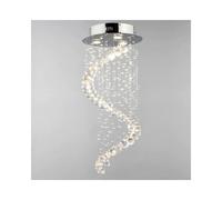 BHS Lighting BHS Abyss 3 Light Flush Ceiling Fitting In Polished Chrome & Clear Glass Finish