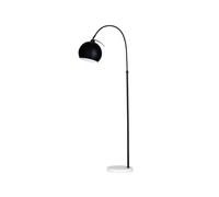 BHS Lighting BHS Benson Single Light Curved Floor Lamp In Black Finish