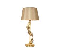 BHS Lighting BHS Brookby Single Light Table Lamp In Satin Gold Finish