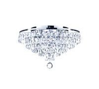 BHS Lighting BHS Elsa 4 Light 40 cm Crystal Diamond Flush Ceiling Fitting