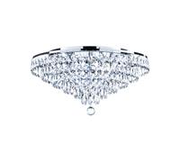 BHS Lighting BHS Elsa 5 Light 55cm Crystal Diamond Flush Ceiling Fitting
