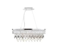 BHS Lighting BHS Jennifer 4 Light Bar Pendant in Polished Chrome And Clear Glass Finish