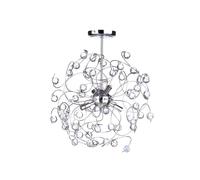 BHS Lighting BHS Lila 4 Light Sputnik Semi-Flush Ceiling Fitting In Polished Chrome And Clear Glass Finish