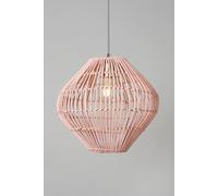 BHS Lighting Bobbin Herringbone Pendant Ceiling Light, Matte Pink BHS Lighting Pink