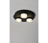 Spa Amalfi 14W Led 3Lt Plate Flush Matt Black, Black