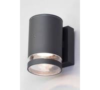 Bhs Lighting Cinder Outdoor Down Wall Light With Photocell In Dark Grey Dark Grey One Size