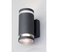 Bhs Lighting Cinder Up And Down Outdoor Wall Light In Dark Grey Dark Grey One Size