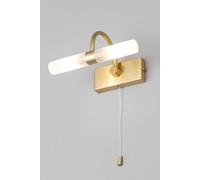 Forum Spa Corvus 2 Lamp Wall Light | Satin Brass | Glass/Metal | 205mm