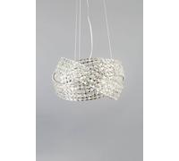 BHS Lighting Cypress Pendant Ceiling Light in Silver BHS Lighting Silver