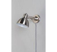 BHS Lighting Daria Plug In Wall Light in Silver BHS Lighting Silver