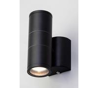 Bhs Lighting Delting Up Or Down Outdoor Wall Light In Black Black One Size