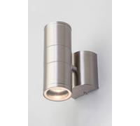 Bhs Lighting Delting Up Or Down Outdoor Wall Light In Metallic Silver Metallic Silver One Size