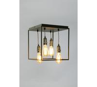 BHS Lighting Dexter Flush Ceiling Light in Black BHS Lighting Black