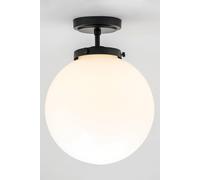 BHS Lighting Douro Semi Flush Ceiling Light in Black BHS Lighting Black