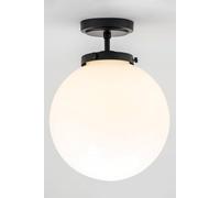 BHS Lighting Douro Semi Flush Ceiling Light in Black BHS Lighting Black