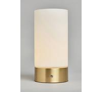 BHS Lighting Elly Brass Rechargeable Table Lamp in Gold BHS Lighting Gold