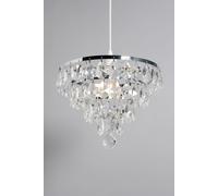 BHS Lighting Elsa Easy Fit Light Shade in Silver BHS Lighting Silver