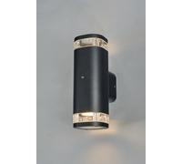 Bhs Lighting Epin Outdoor Wall Light In Black Black One Size