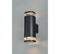 Bhs Lighting Epin Outdoor Wall Light In Black Black One Size