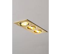 Bhs Lighting Faina Triple Squared Spot Light In Gold Gold One Size