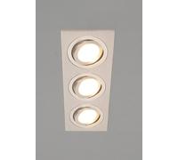 BHS Lighting Faina Triple Squared Spot Light in Silver BHS Lighting Silver