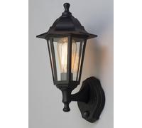 Bhs Lighting Ferris Outdoor Wall Light With Sensor In Black Black One Size