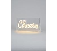 Glow Cheers Neon Light Box Table Lamp BHS Lighting White One Size