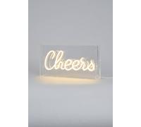 Glow Cheers Acrylic LED Feature Light Box In White Finish