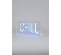 Glow Chill Neon Light Box Table Lamp BHS Lighting Blue One Size