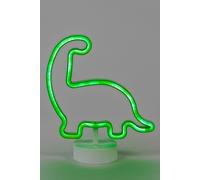 Glow Dinosaur Battery Operated LED Neon Table Light In Green Finish