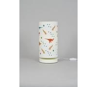 Litecraft Glow Table Lamp With Glow in The Dark Dinosaurs Shade White