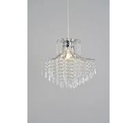 BHS Lighting Glow Droplet Easy Fit Light Shade in Silver BHS Lighting Silver