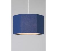 Glow Hexagon Easy Fit Light Shade BHS Lighting Navy One Size