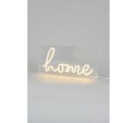 Glow Home Neon Light Box Table Lamp BHS Lighting White One Size