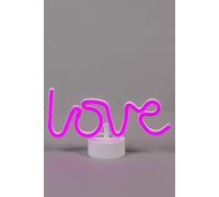 Bhs Lighting Kids Glow Love Neon Table Lamp In Pink Pink One Size