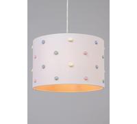 Litecraft Glow Pom Pom Easy Fit Light Shade - White