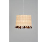 BHS Lighting Glow Tassel Easy Fit Light Shade in Natural BHS Lighting Natural