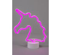 BHS Lighting Glow Unicorn Neon Table Lamp in Pink BHS Lighting Pink